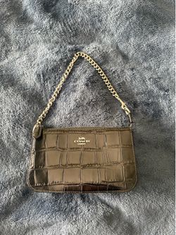 Coach Nolita 19 Black Croc-embossed Leather