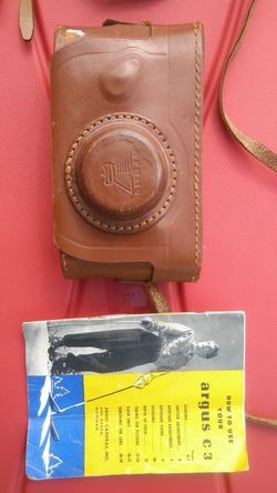 Vintage Argus C-3 Camera with Original instructions
