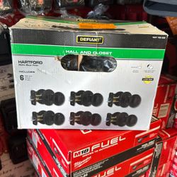 Defiant Hartford Matte Black Hall/Closet Door Knob Contractor Pack