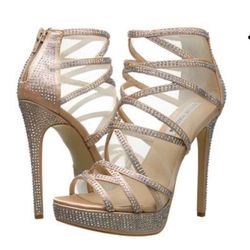 Steve Madden dame champagne satin Shoes women heels