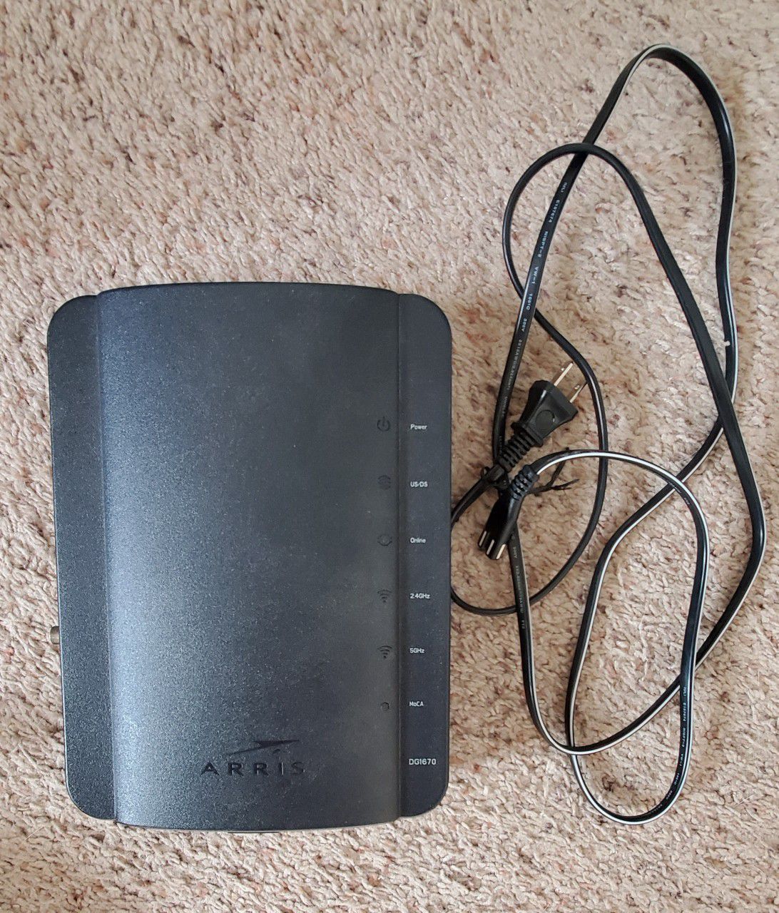 Arris dg1670A modem router