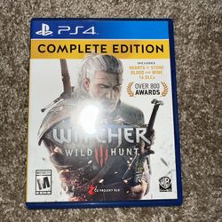 Witcher 3 Complete Edition PS4 Like New