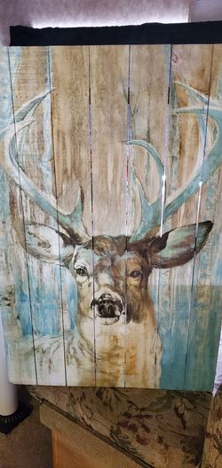 Deer painting home decor