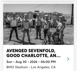 2 Avenged Sevenfold Pit Tickets