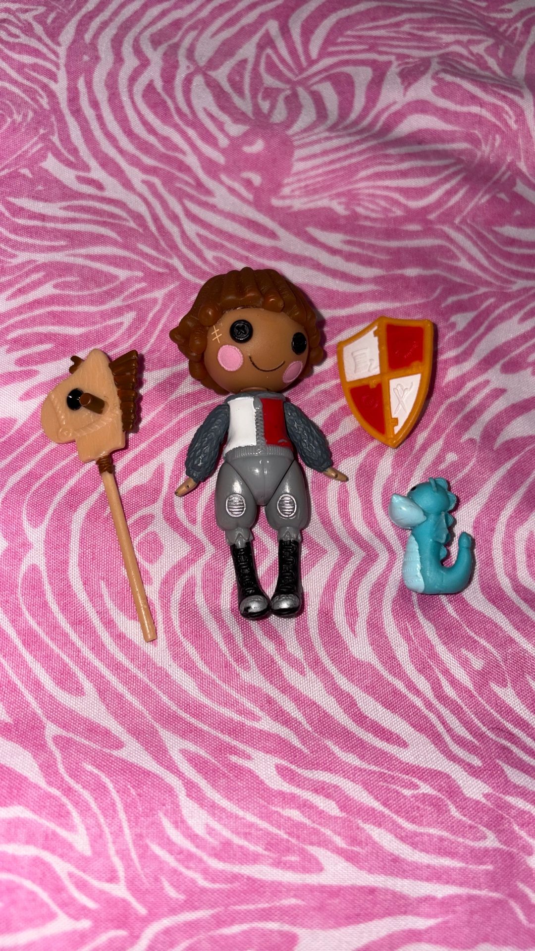 Lalaloopsy Mini Doll Sir Battlescarred Knight Dragon Pet Rare