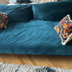 Massive Joybird Blue-Green “Lewis” Couch