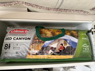 Coleman Red Canyon 8-Person Camping Tent – Excellent Condition – Used Once