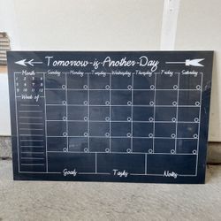 Dry Erase Calendar 