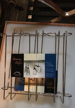 Two wine glass racks