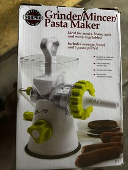 Norpro Meat Grinder, Mincer and Pasta Maker 