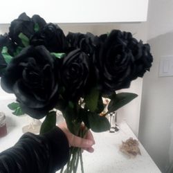 Artificial Black Roses