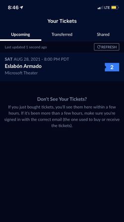 Eslabón Armado Tickets 