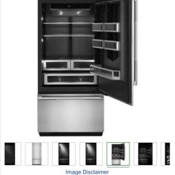Luxury JennAir 36” Built-In Bottom Freezer Refrigerator – Panel Ready