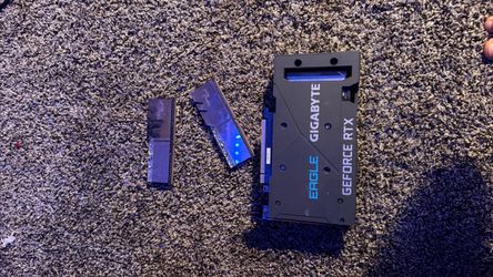 Gigabyte Eagle GeForce RTX 3050 Graphics Card and G Skill Trident Ram