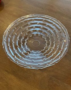 Clear Crystal Serving Bowl