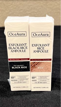 Black Rice Exfoliant and White Rice Ampoule Exfoliant