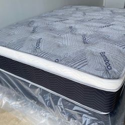 Full Euro Bamboo Pillow Top Mattress! 