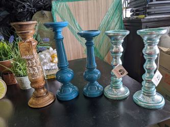 5 tall candlesticks