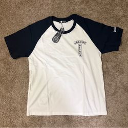 Black and white Chrome Hearts tee