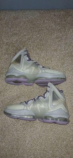 Nike Mens LeBron 19 Sneakers Phantom Purple Grey Basketball Shoes size 8
