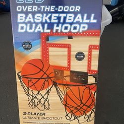 LED Over The Door Basketball Dual Hoop