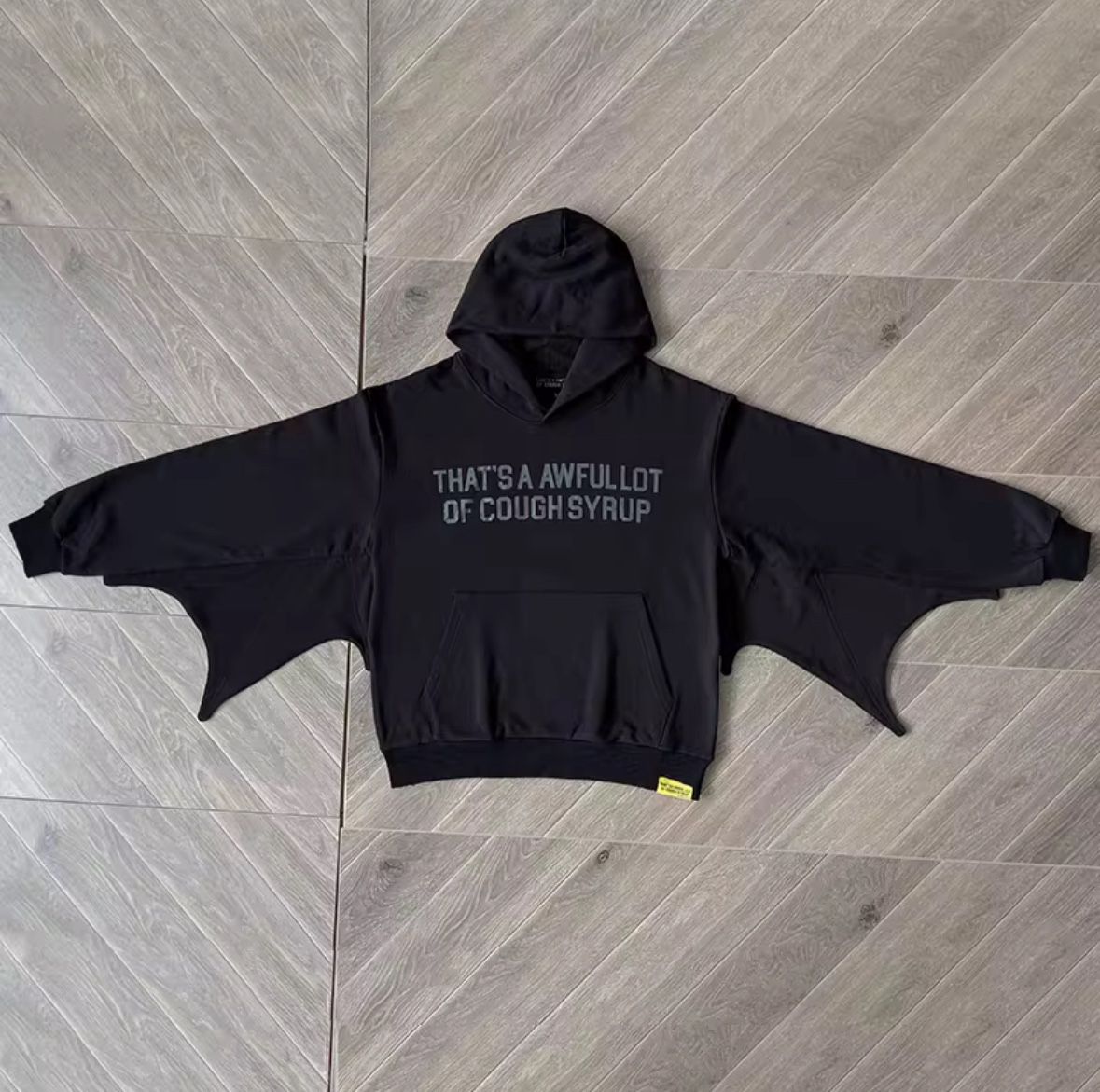 Awful Lot Of Cough Syrup Bat Sleeve Hoodie
