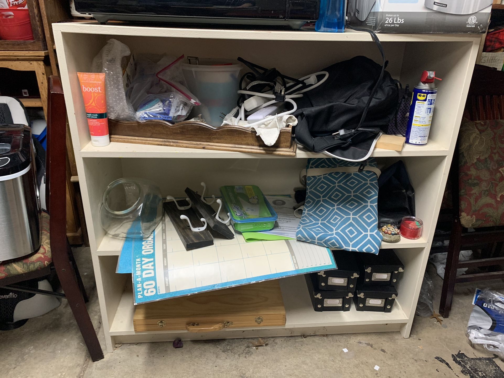 1/2 Plywood Bookcase Painted White