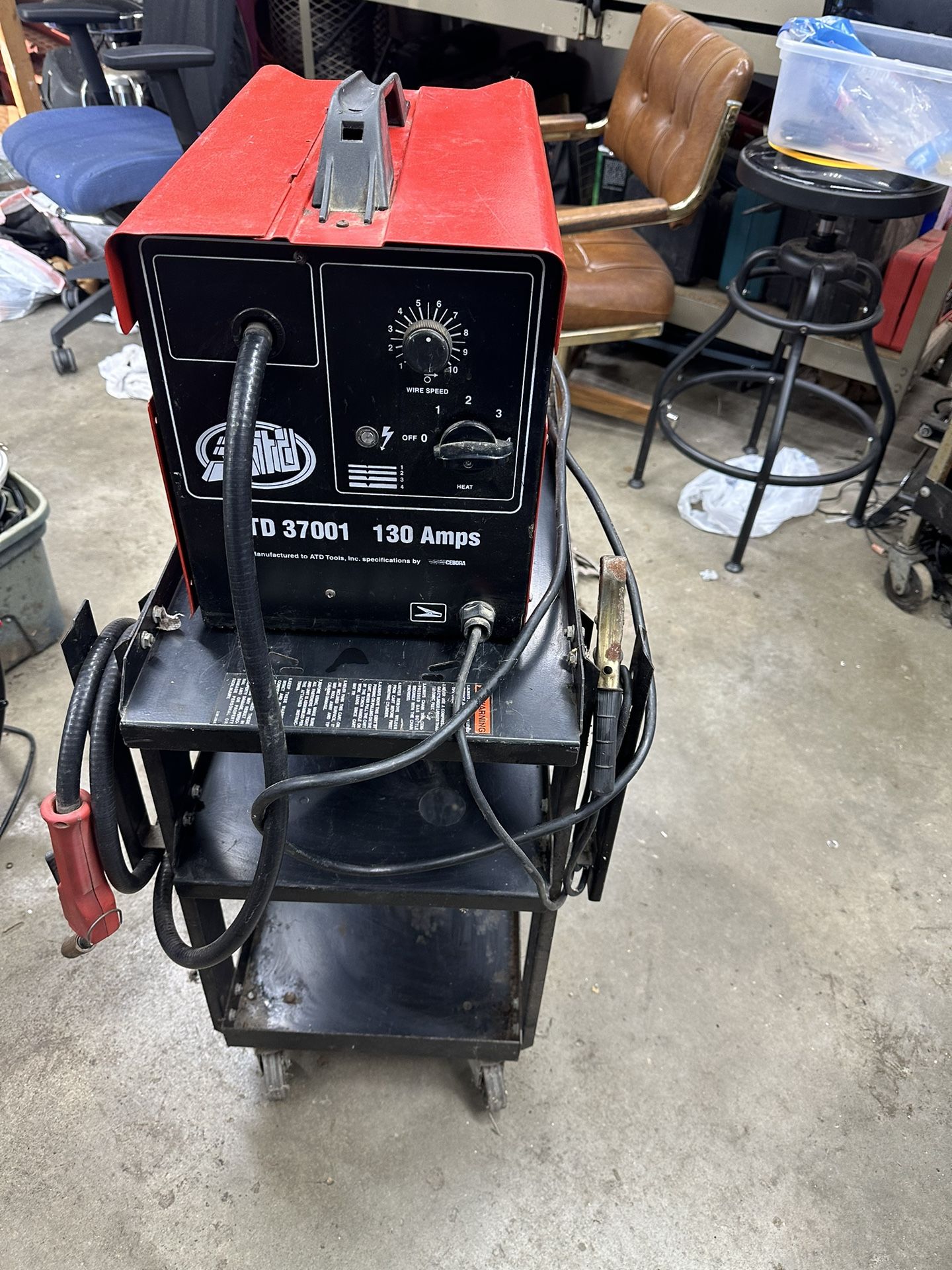 110 Welder and cart
