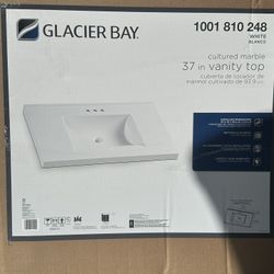 Glacier Bay White Marble Vanity Tops Brand New