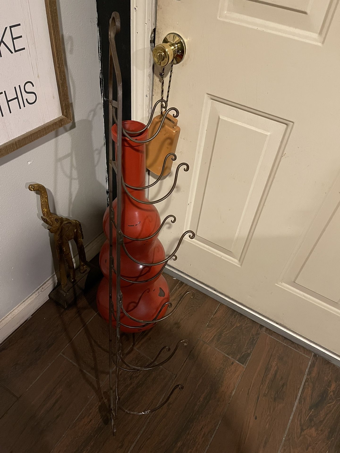 Wrought Iron Towel Rack Only