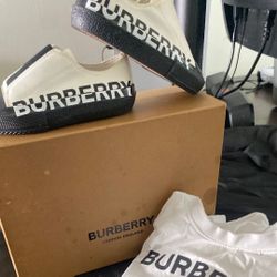 Kids Burberry Shirt And Sneakers 