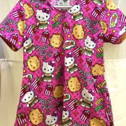scrubs Top Hello Kitty Size Small