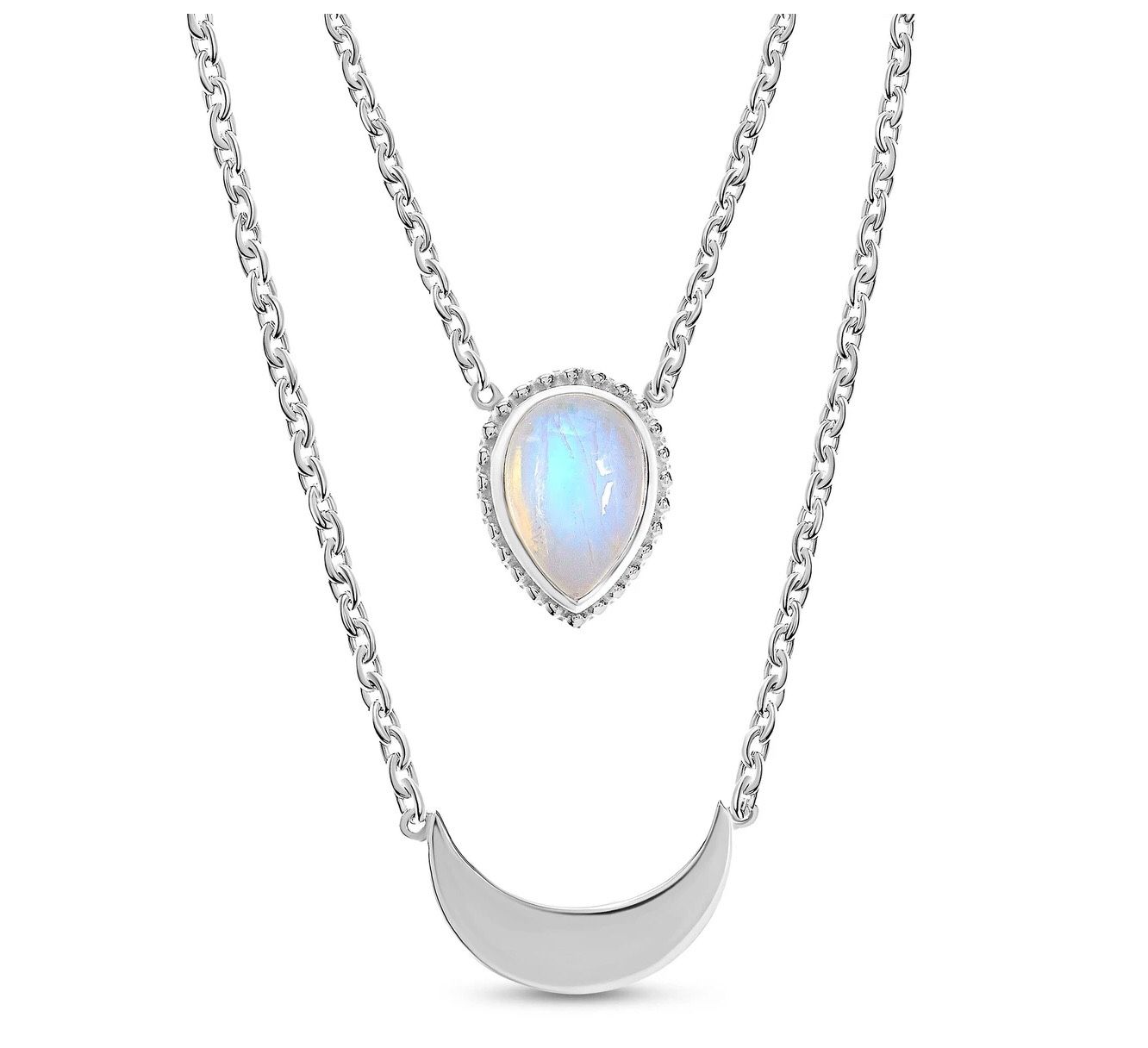 Sterling Silver Moonstone Necklace