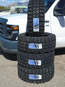 33x12.50R20 LT New Gladiator XComp Mud Terrain 12 Ply Tires 