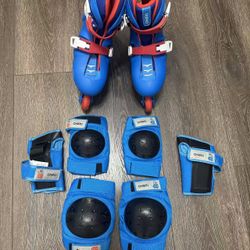 Oxelo kids roller skates + full protective gear set