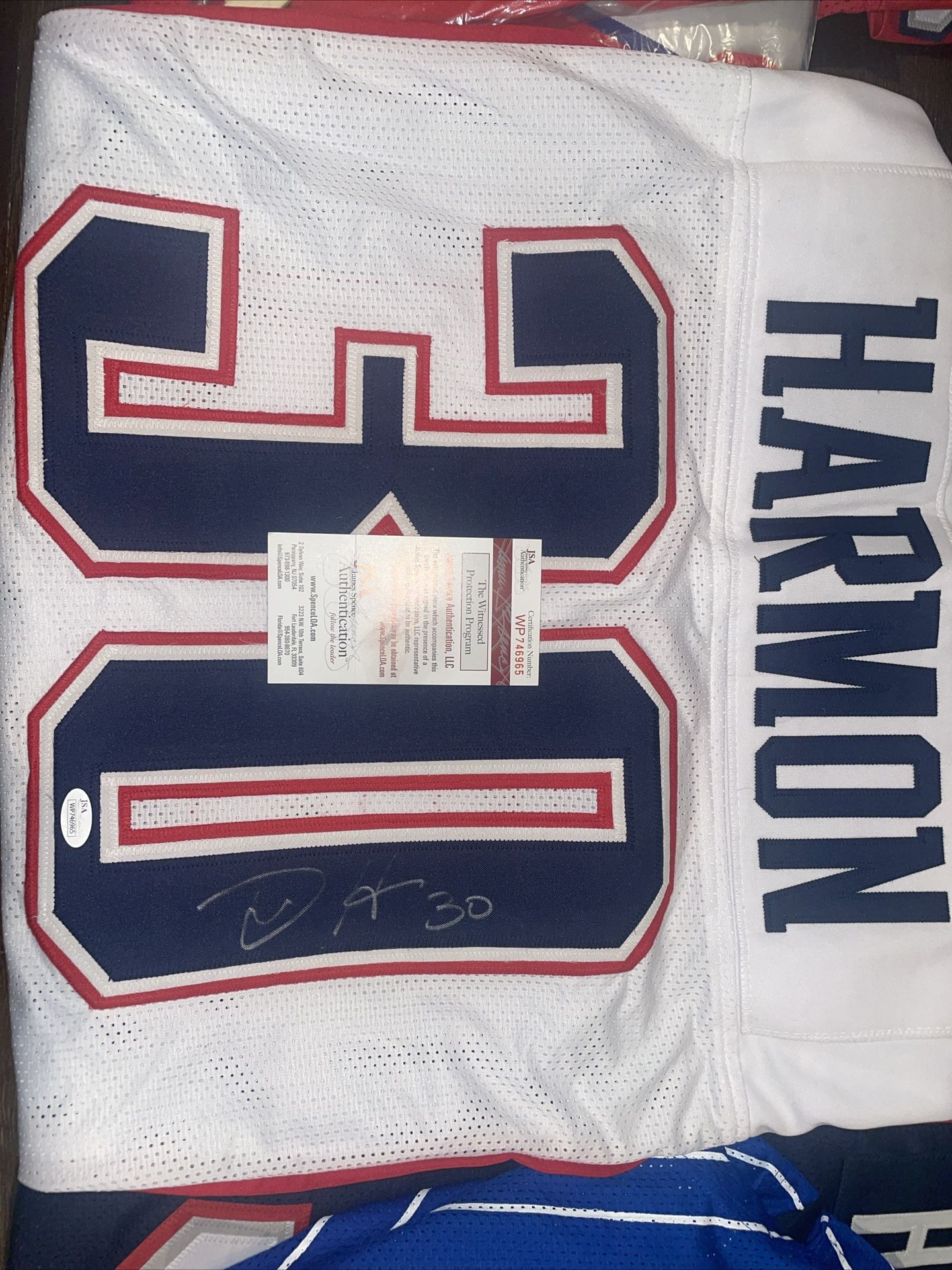 Duron Harmon Signed Jersey W/ COA 