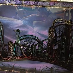 Unique Picture Of Seattle Skyline By Local Artist
