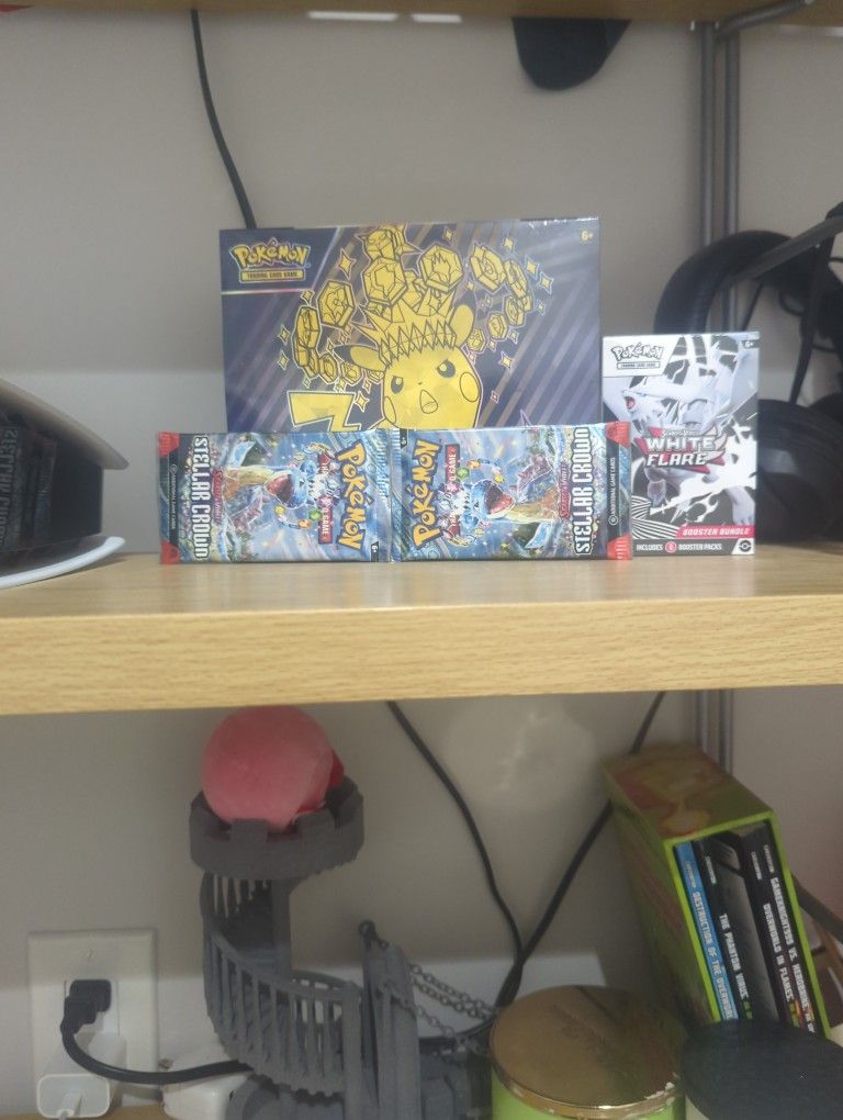 Surging Sparks Etb White Flare Booster Box 2 Stellar Crown