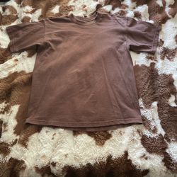 ProClub Brown 100% Cotton Heavyweight T-Shirt 