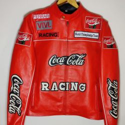 Cocacola Genuine Leather Jacket For Men/Women