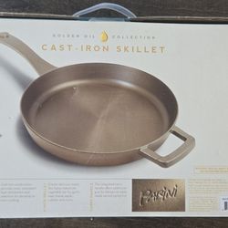Parini 8” Cast Iron Skillet Golden Oil Collection 
