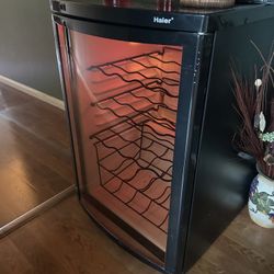 Haier Mini Fridge Beverage Wine Cooler 