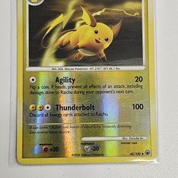 Raichu Lvl 37 Reverse Holo 
