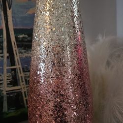 Sparkle Vase Gold An Pink