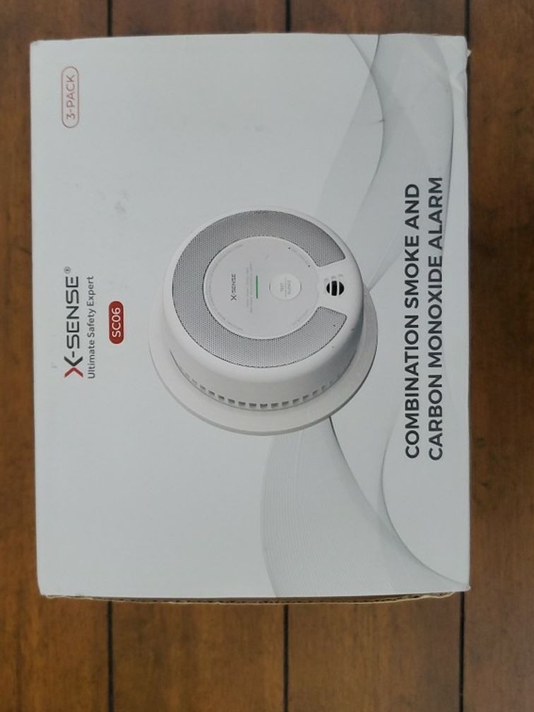 X Sense - Sco6- Combination Smoke And Carbon Monoxide Alarm- 3 Pack