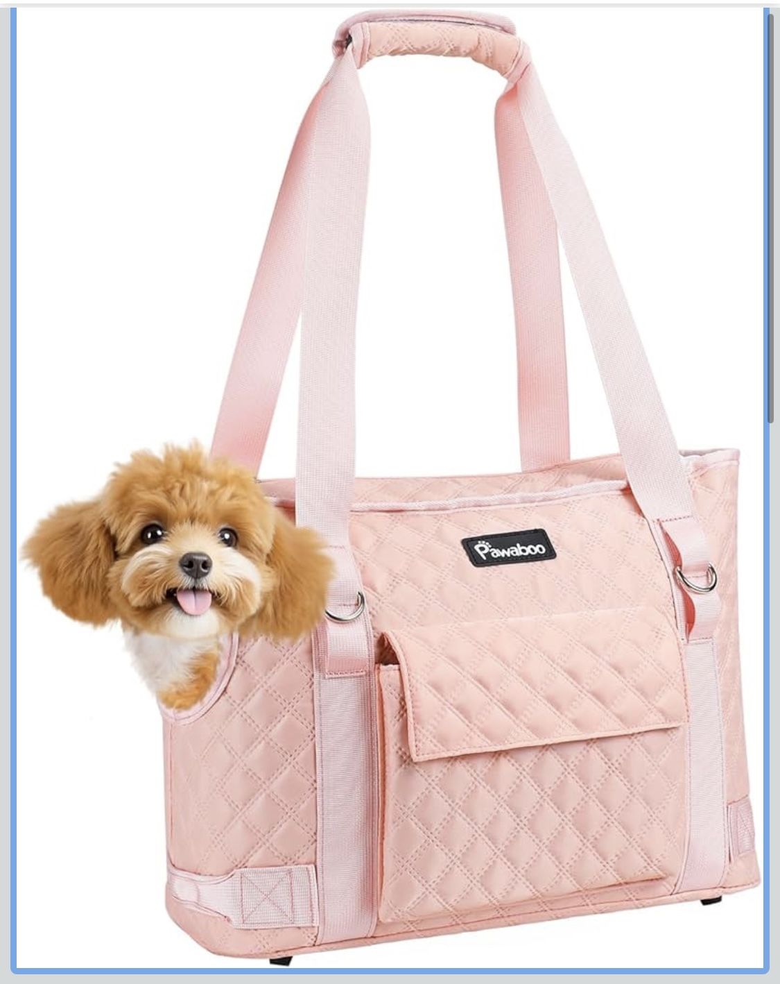 Dog Carrier Purse Tote Bag Pink - New