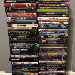 101 DVD/Blu-ray Movie & TV Show Lot