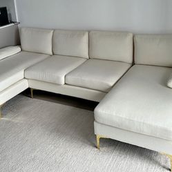 Sofa White.Price Including Delivery 
