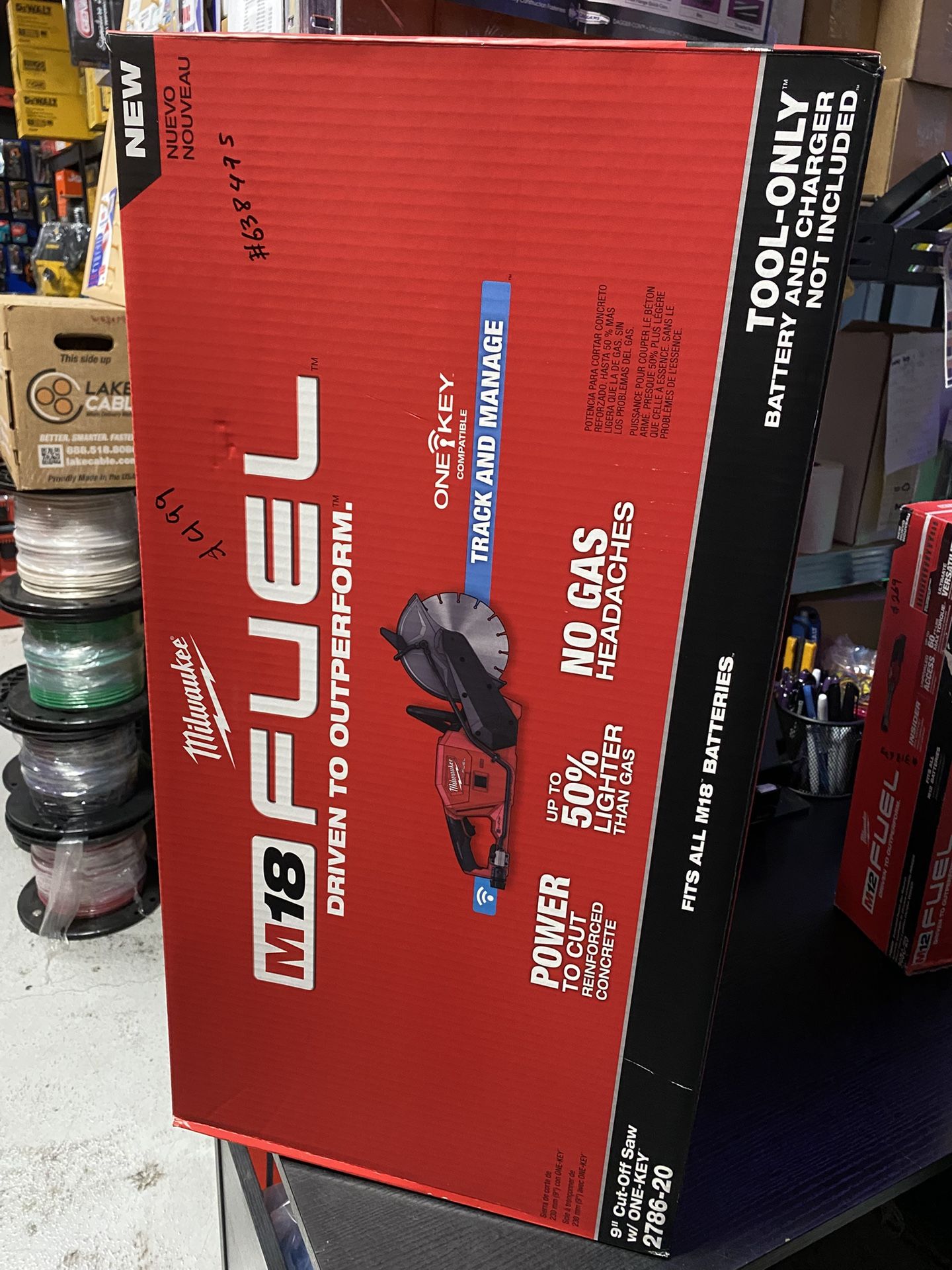 Milwaukee M18 Fuel 9” Cut Off Saw W One Key Tool Only