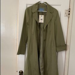 💗 NINE WEST💗 Women’s Large Sage Green Jacket 🌧️ New With Tag 🌧️ NINE WEST 